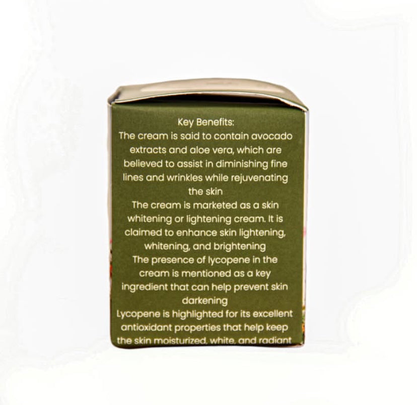 Rey's Brightening Cream - Reduces Pigmentation, Tanning, and Dark Spots for Clearer, Brighter Skin. Also helps in skin whitening .